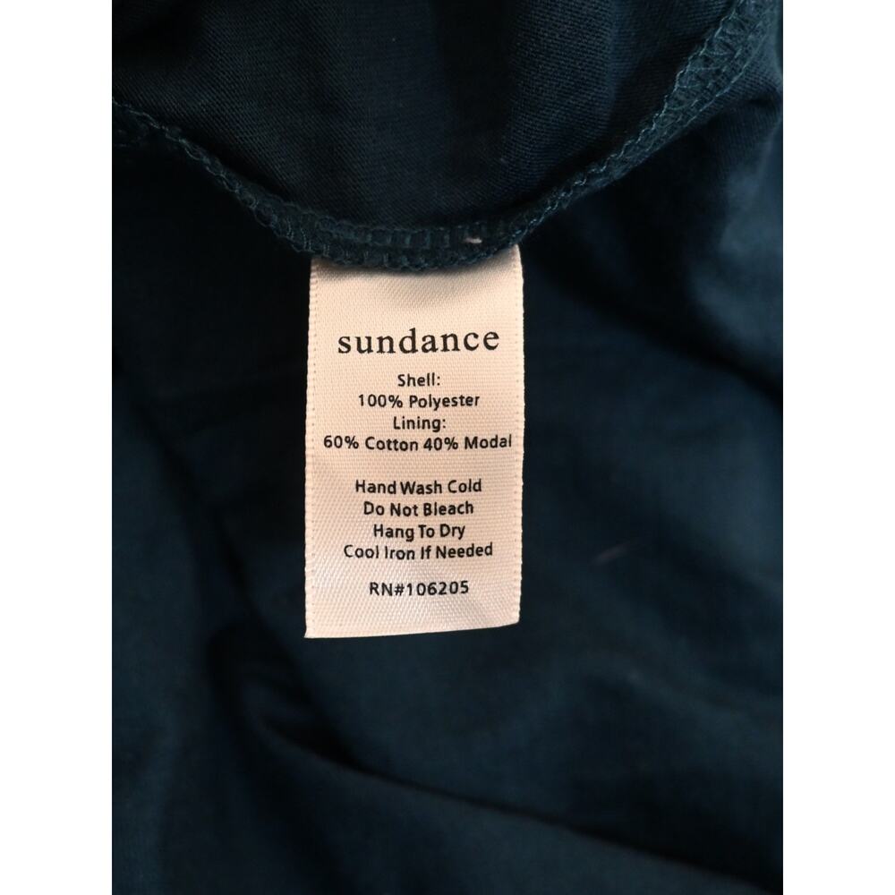 Sundance Women's S Teal Lace Long-Sleeve Blouse - Picture 8 of 8
